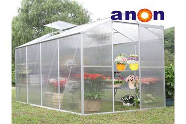 易于组装的铝制花园温室